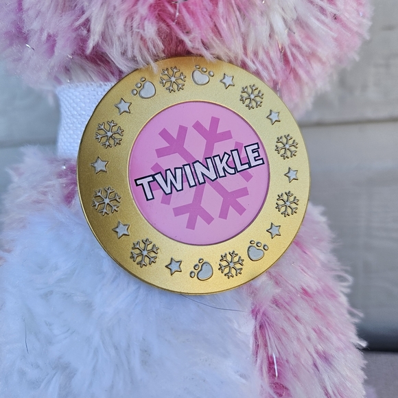 Build a Bear Workshop Twinkle the Reindeer Plush 15" Pink Sparkle BAB Food Bowl - Picture 8 of 10